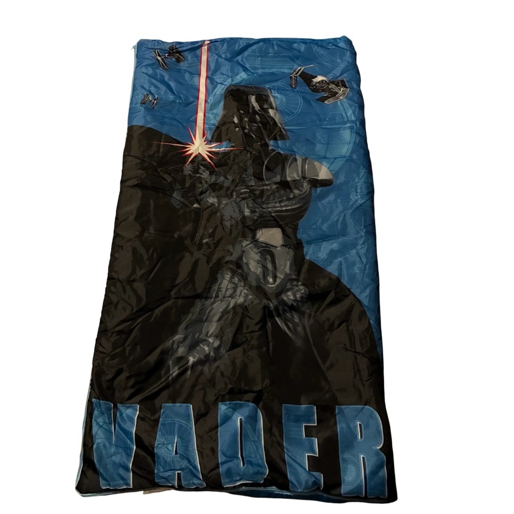 Vintage Star Wars Darth Vader Sleeping Bag Camping Gear Collectible Like New
